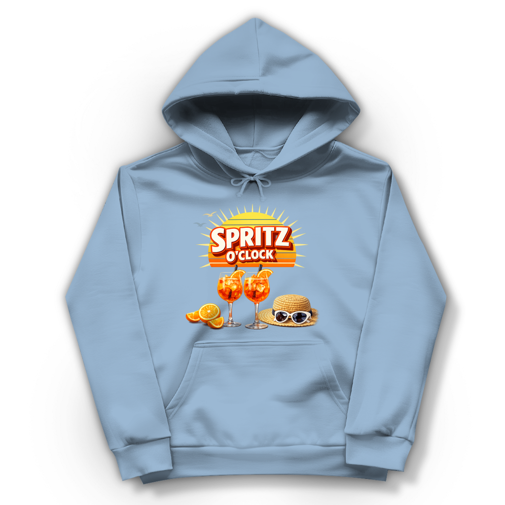 Damen Hoodie „Spritz O’Clock“ – Lustiger Sommer-Spruch & Aperitif-Statement Hoodie