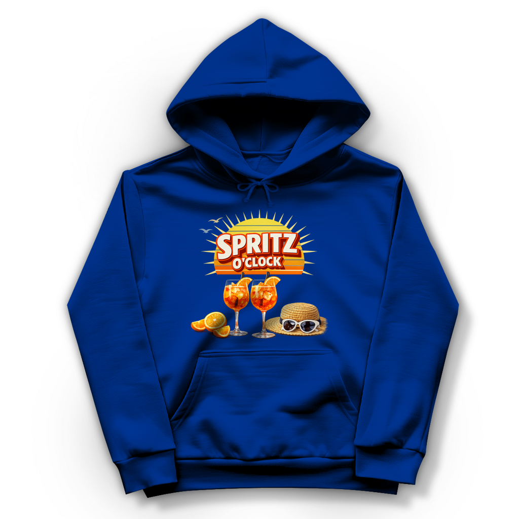 Damen Hoodie „Spritz O’Clock“ – Lustiger Sommer-Spruch & Aperitif-Statement Hoodie