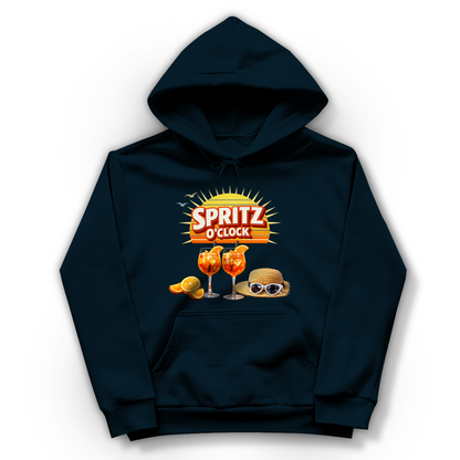 Damen Hoodie „Spritz O’Clock“ – Lustiger Sommer-Spruch & Aperitif-Statement Hoodie