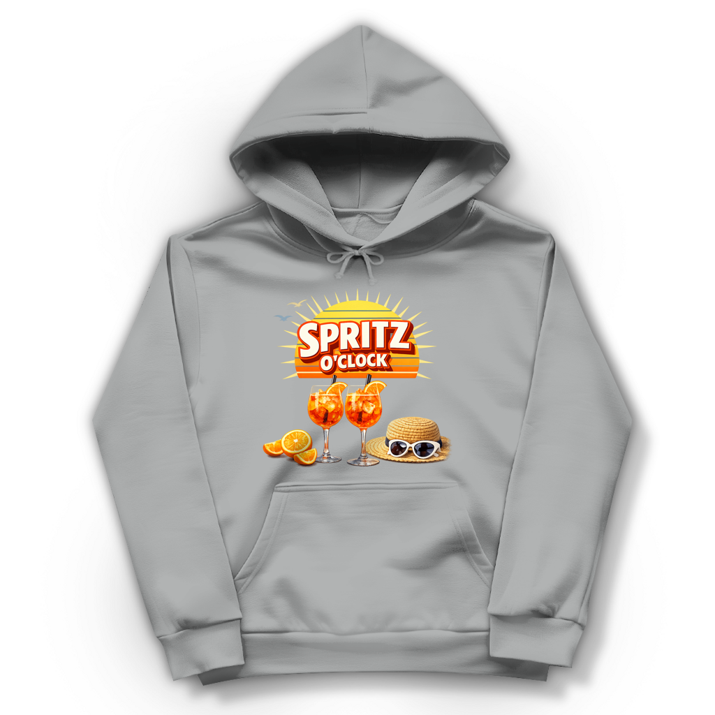 Damen Hoodie „Spritz O’Clock“ – Lustiger Sommer-Spruch & Aperitif-Statement Hoodie