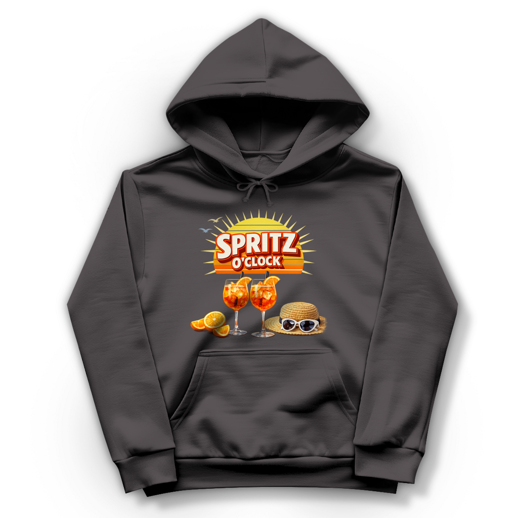 Damen Hoodie „Spritz O’Clock“ – Lustiger Sommer-Spruch & Aperitif-Statement Hoodie