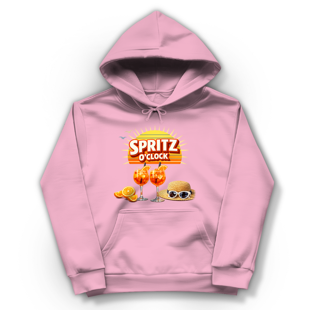 Damen Hoodie „Spritz O’Clock“ – Lustiger Sommer-Spruch & Aperitif-Statement Hoodie