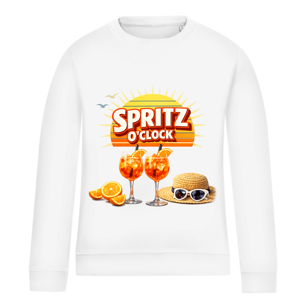 Damen Sweatshirt „Spritz O’Clock“ – Lustiger Sommer-Spruch & Aperitif-Statement Sweatshirt