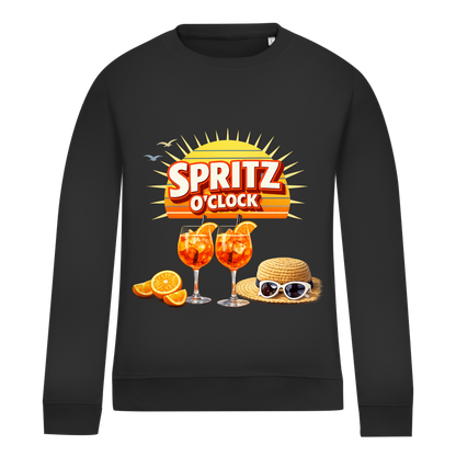 Damen Sweatshirt „Spritz O’Clock“ – Lustiger Sommer-Spruch & Aperitif-Statement Sweatshirt