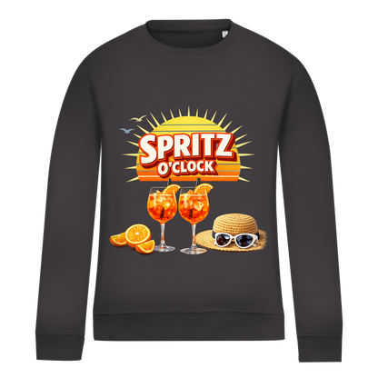 Damen Sweatshirt „Spritz O’Clock“ – Lustiger Sommer-Spruch & Aperitif-Statement Sweatshirt