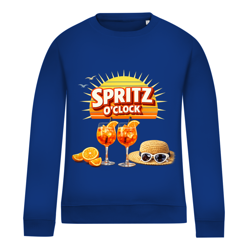 Damen Sweatshirt „Spritz O’Clock“ – Lustiger Sommer-Spruch & Aperitif-Statement Sweatshirt