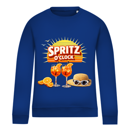 Damen Sweatshirt „Spritz O’Clock“ – Lustiger Sommer-Spruch & Aperitif-Statement Sweatshirt