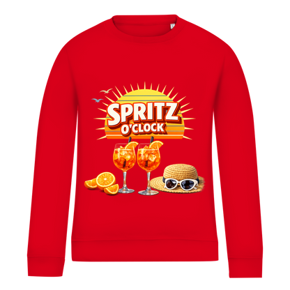 Damen Sweatshirt „Spritz O’Clock“ – Lustiger Sommer-Spruch & Aperitif-Statement Sweatshirt
