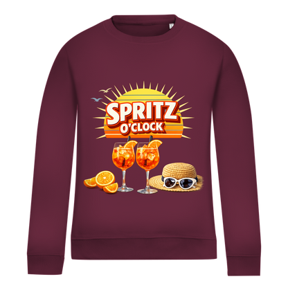 Damen Sweatshirt „Spritz O’Clock“ – Lustiger Sommer-Spruch & Aperitif-Statement Sweatshirt