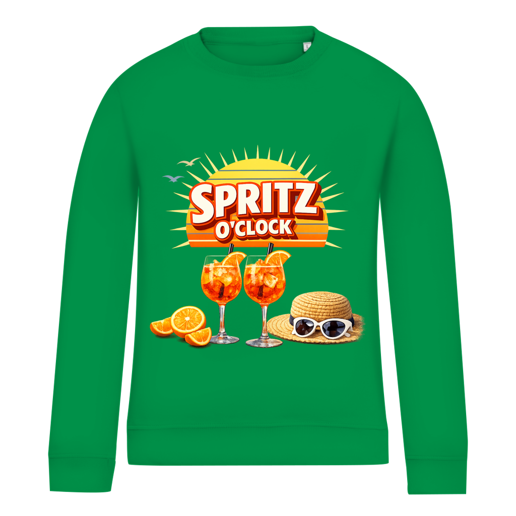 Damen Sweatshirt „Spritz O’Clock“ – Lustiger Sommer-Spruch & Aperitif-Statement Sweatshirt