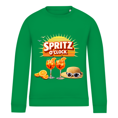 Damen Sweatshirt „Spritz O’Clock“ – Lustiger Sommer-Spruch & Aperitif-Statement Sweatshirt
