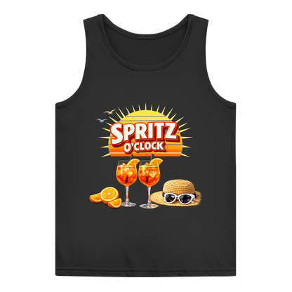 Damen Basic Tank Top „Spritz O’Clock“ – Lustiger Sommer-Spruch & Aperitif-Statement Top