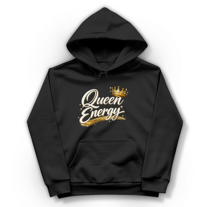 Damen Hoodie „Queen Energy“ – Empowerment Statement Hoodie für Frauen