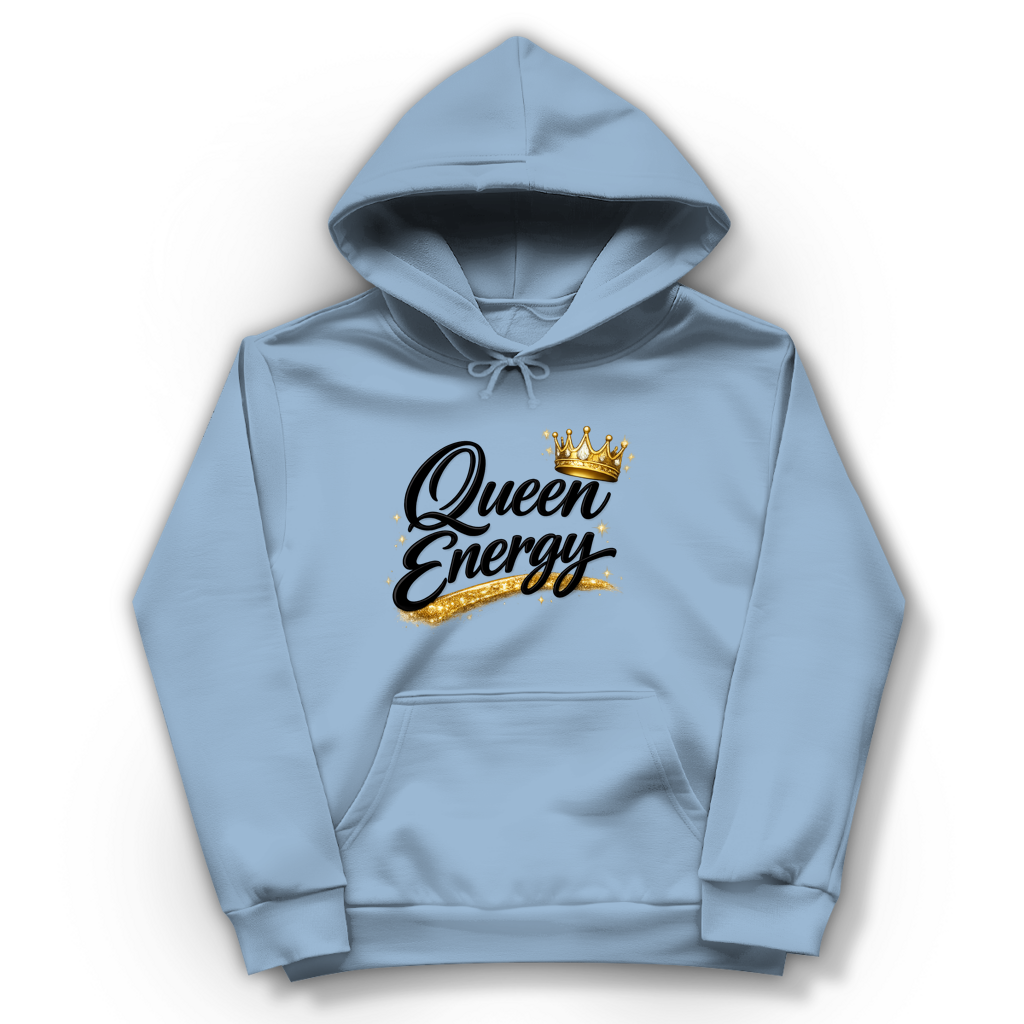 Damen Hoodie „Queen Energy“ – Empowerment Statement Hoodie für Frauen