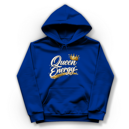 Damen Hoodie „Queen Energy“ – Empowerment Statement Hoodie für Frauen