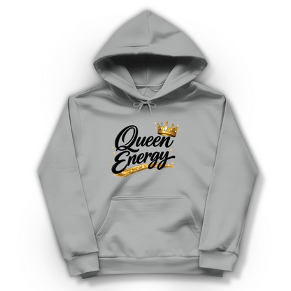 Damen Hoodie „Queen Energy“ – Empowerment Statement Hoodie für Frauen