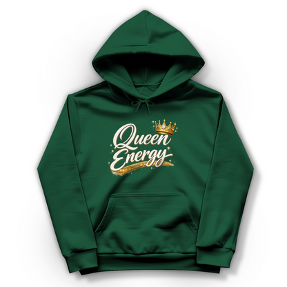 Damen Hoodie „Queen Energy“ – Empowerment Statement Hoodie für Frauen