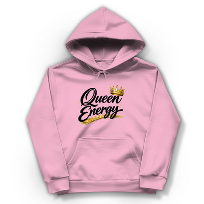 Damen Hoodie „Queen Energy“ – Empowerment Statement Hoodie für Frauen
