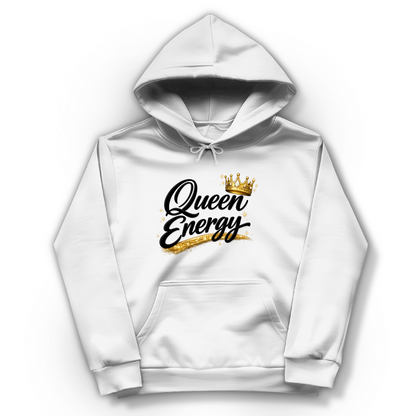 Damen Hoodie „Queen Energy“ – Empowerment Statement Hoodie für Frauen