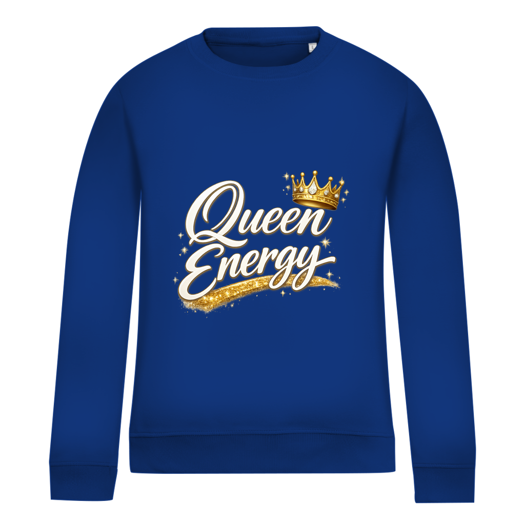 Damen Sweatshirt „Queen Energy“ – Empowerment Statement Sweatshirt für Frauen