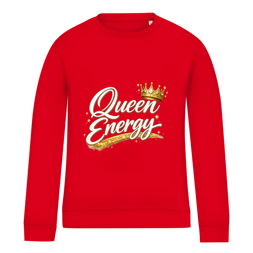 Damen Sweatshirt „Queen Energy“ – Empowerment Statement Sweatshirt für Frauen