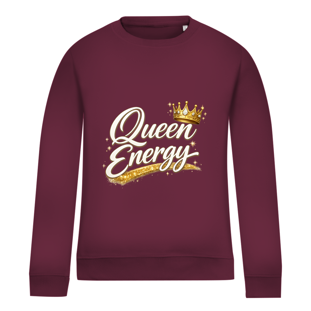 Damen Sweatshirt „Queen Energy“ – Empowerment Statement Sweatshirt für Frauen