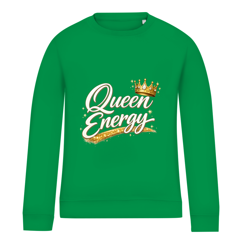 Damen Sweatshirt „Queen Energy“ – Empowerment Statement Sweatshirt für Frauen