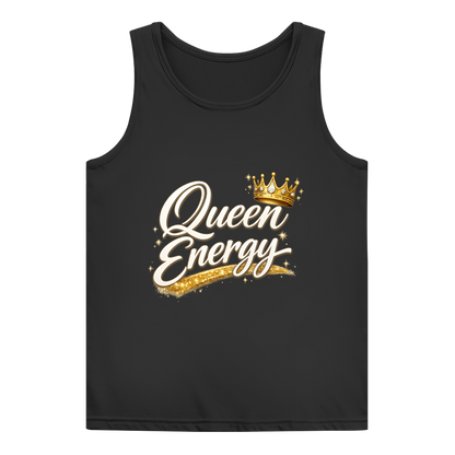 Damen Basic Tank Top „Queen Energy“ – Empowerment Statement Top für Frauen