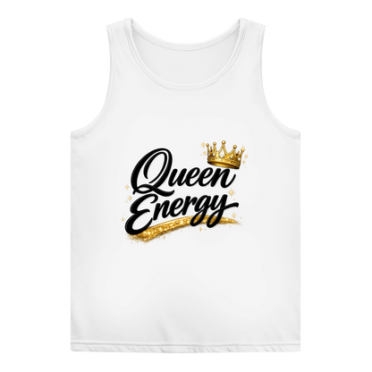 Damen Basic Tank Top „Queen Energy“ – Empowerment Statement Top für Frauen
