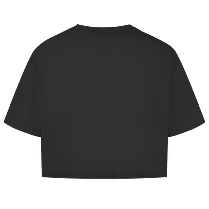 Damen Oversize Crop Top „Queen Energy“ – Empowerment Statement Top für Frauen