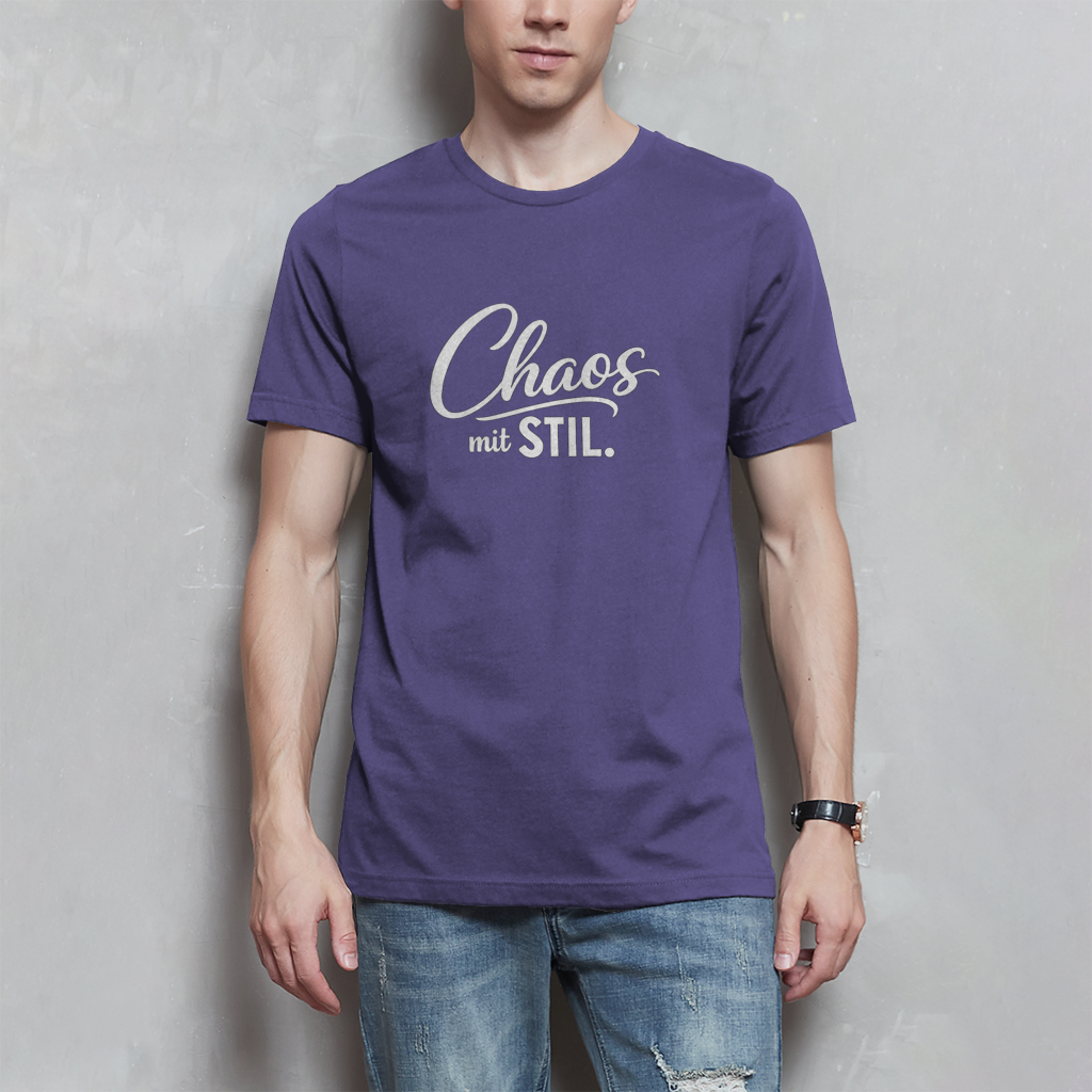 Herren T-Shirt „Chaos mit STIL“ – Statement Shirt mit Humor