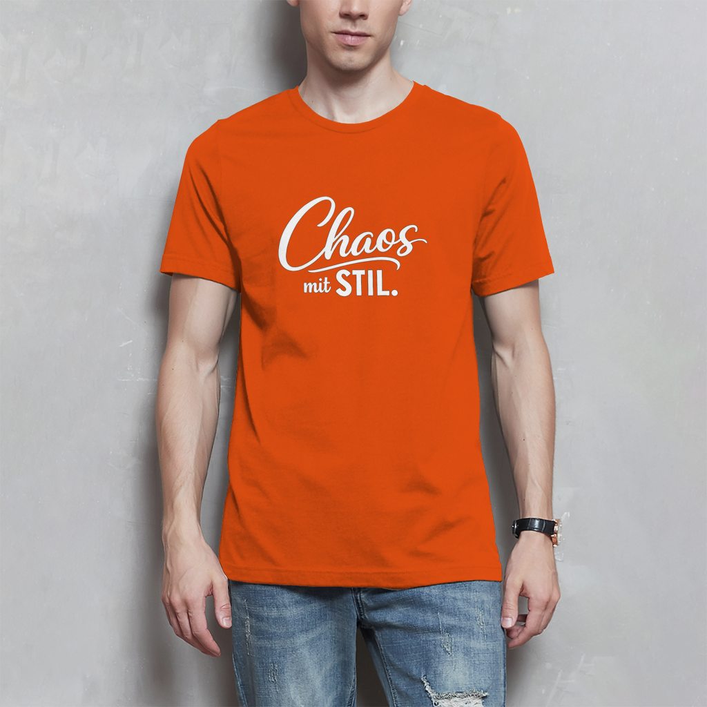Herren T-Shirt „Chaos mit STIL“ – Statement Shirt mit Humor