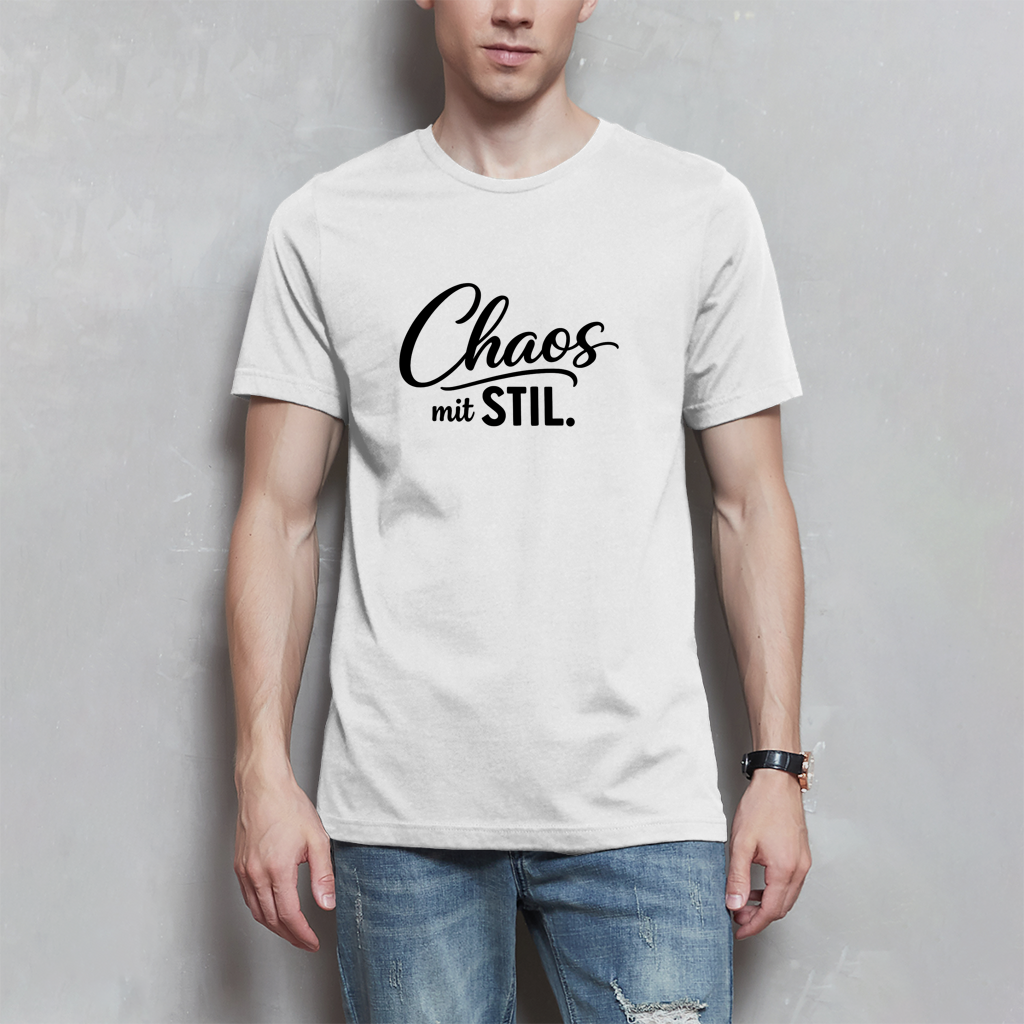 Herren T-Shirt „Chaos mit STIL“ – Statement Shirt mit Humor