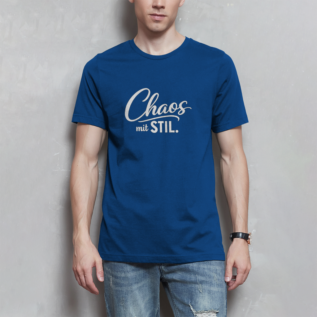 Herren T-Shirt „Chaos mit STIL“ – Statement Shirt mit Humor