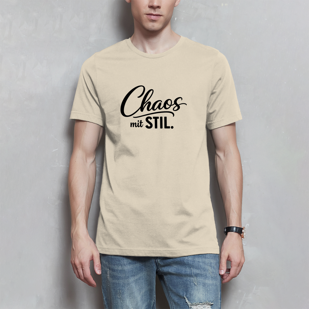 Herren T-Shirt „Chaos mit STIL“ – Statement Shirt mit Humor