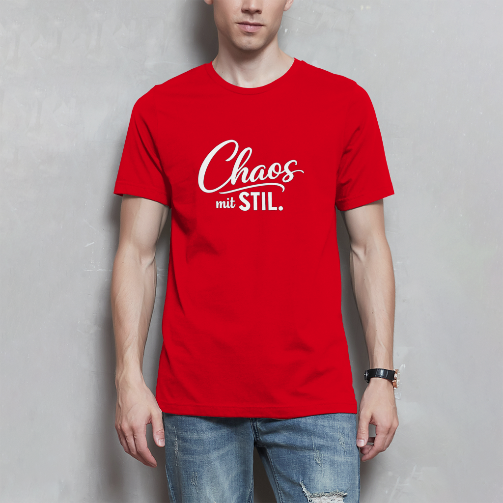 Herren T-Shirt „Chaos mit STIL“ – Statement Shirt mit Humor