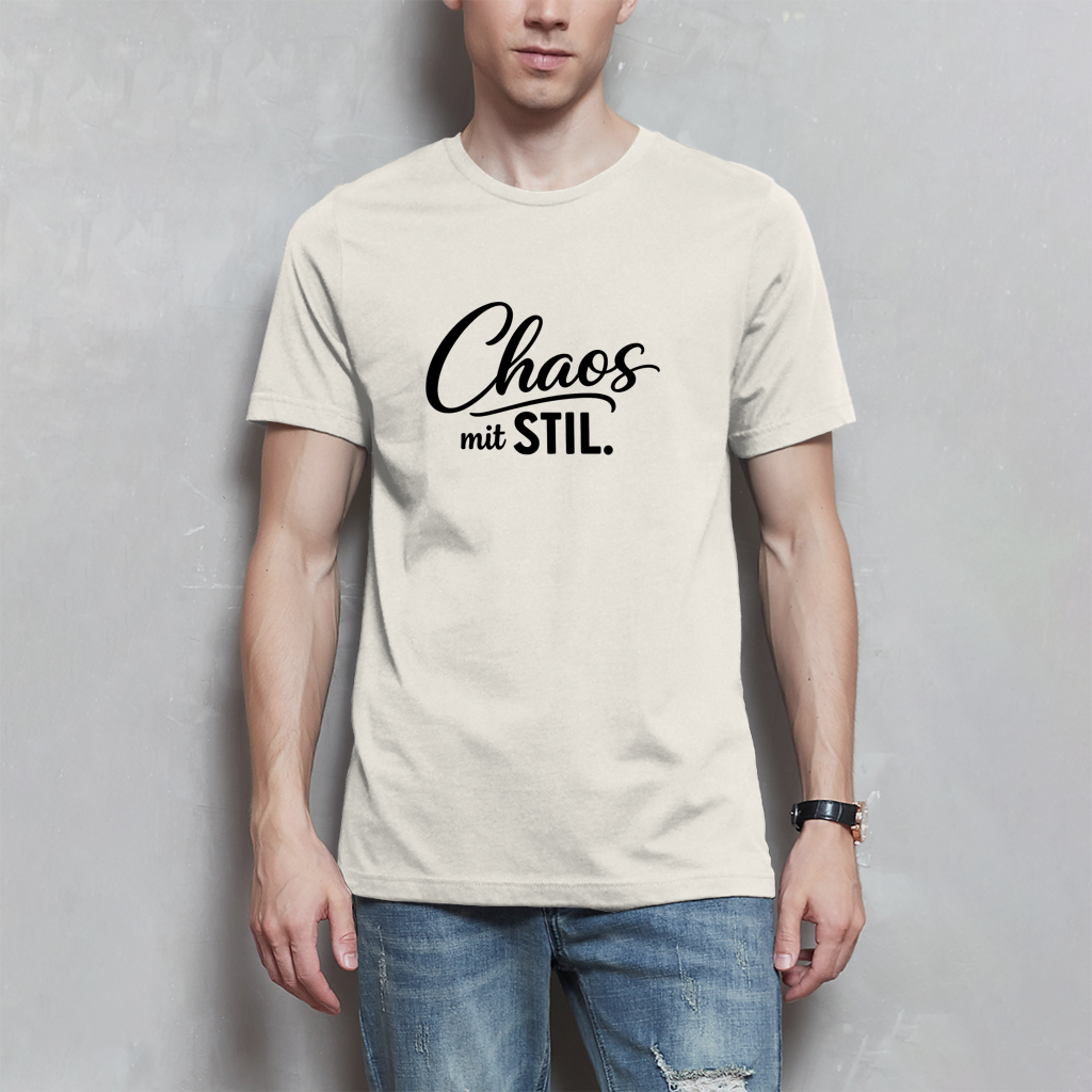 Herren T-Shirt „Chaos mit STIL“ – Statement Shirt mit Humor