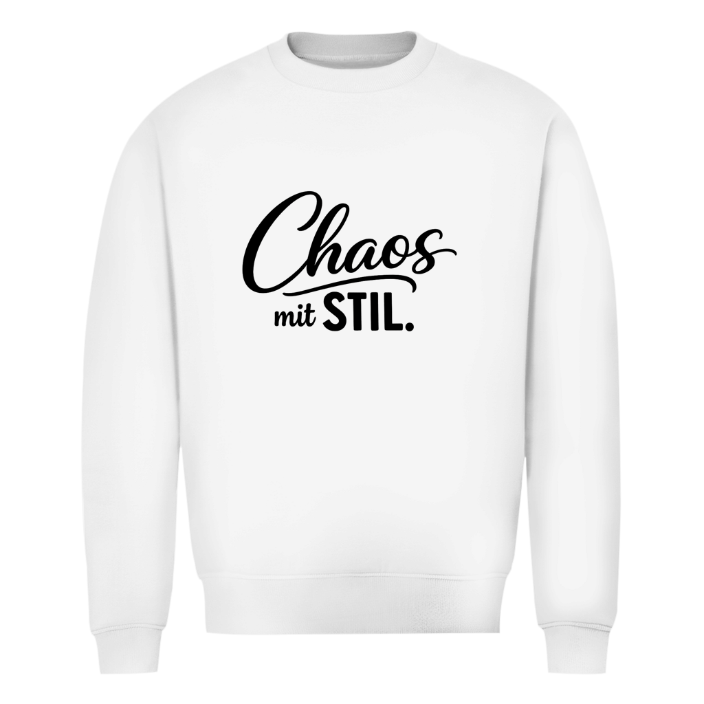 Herren Sweatshirt „Chaos mit STIL“ – Statement Sweatshirt mit Humor