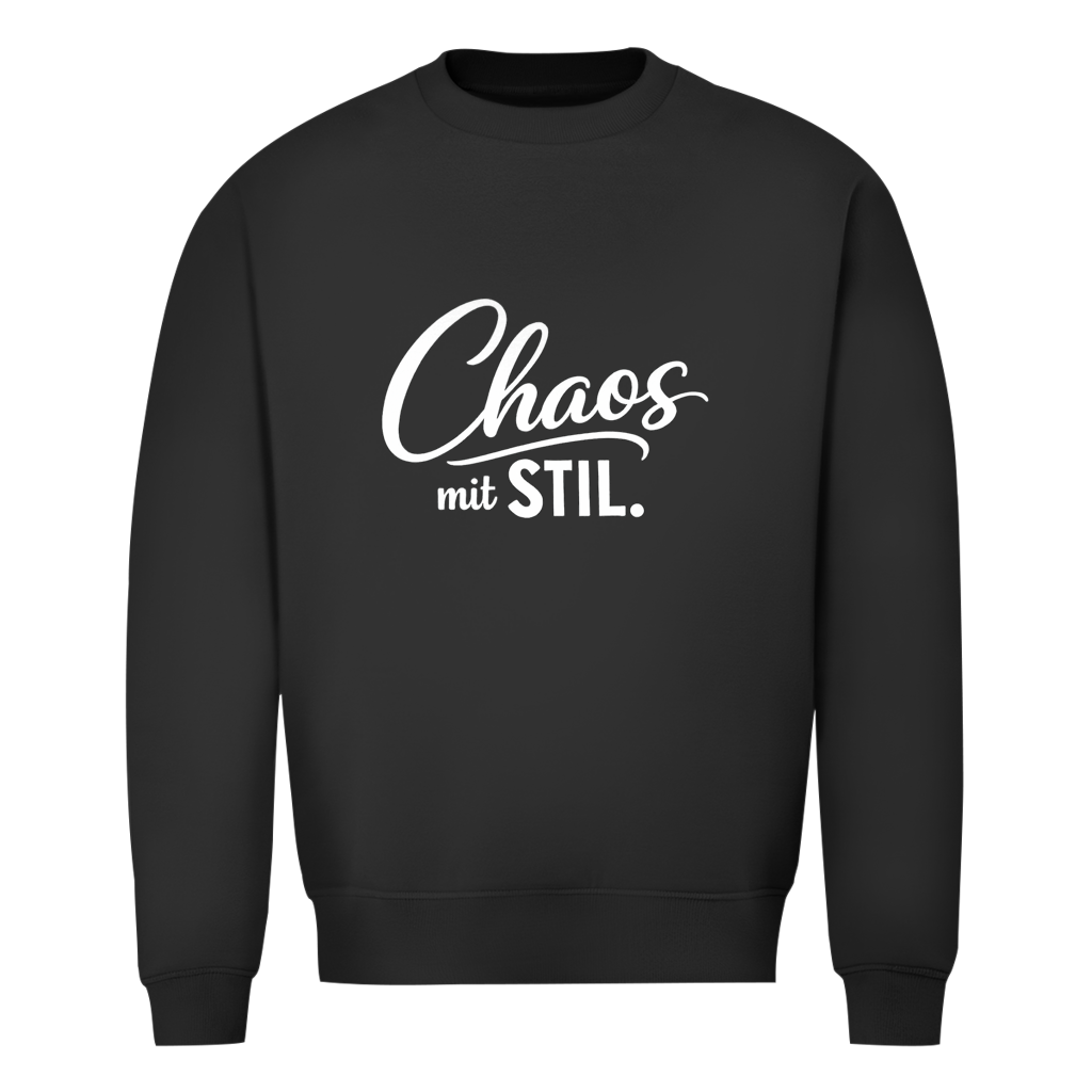 Herren Sweatshirt „Chaos mit STIL“ – Statement Sweatshirt mit Humor