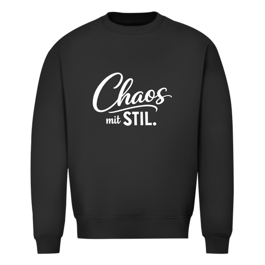 Herren Sweatshirt „Chaos mit STIL“ – Statement Sweatshirt mit Humor