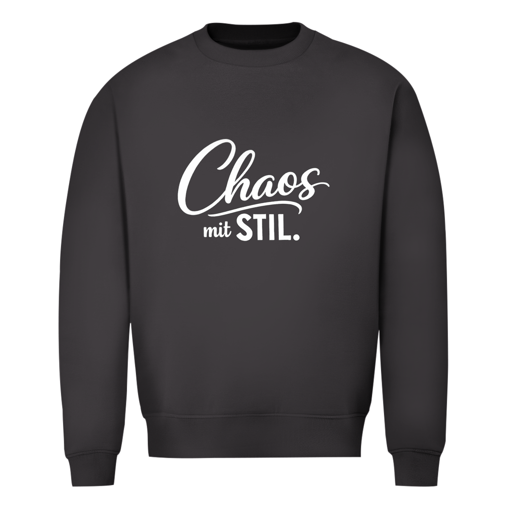 Herren Sweatshirt „Chaos mit STIL“ – Statement Sweatshirt mit Humor