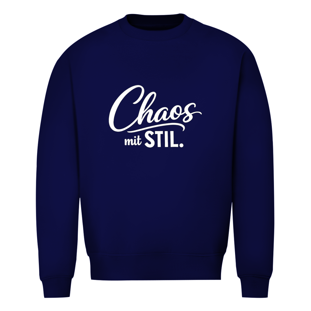 Herren Sweatshirt „Chaos mit STIL“ – Statement Sweatshirt mit Humor