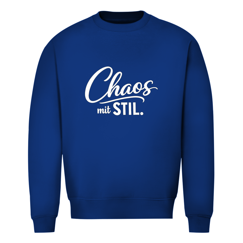 Herren Sweatshirt „Chaos mit STIL“ – Statement Sweatshirt mit Humor