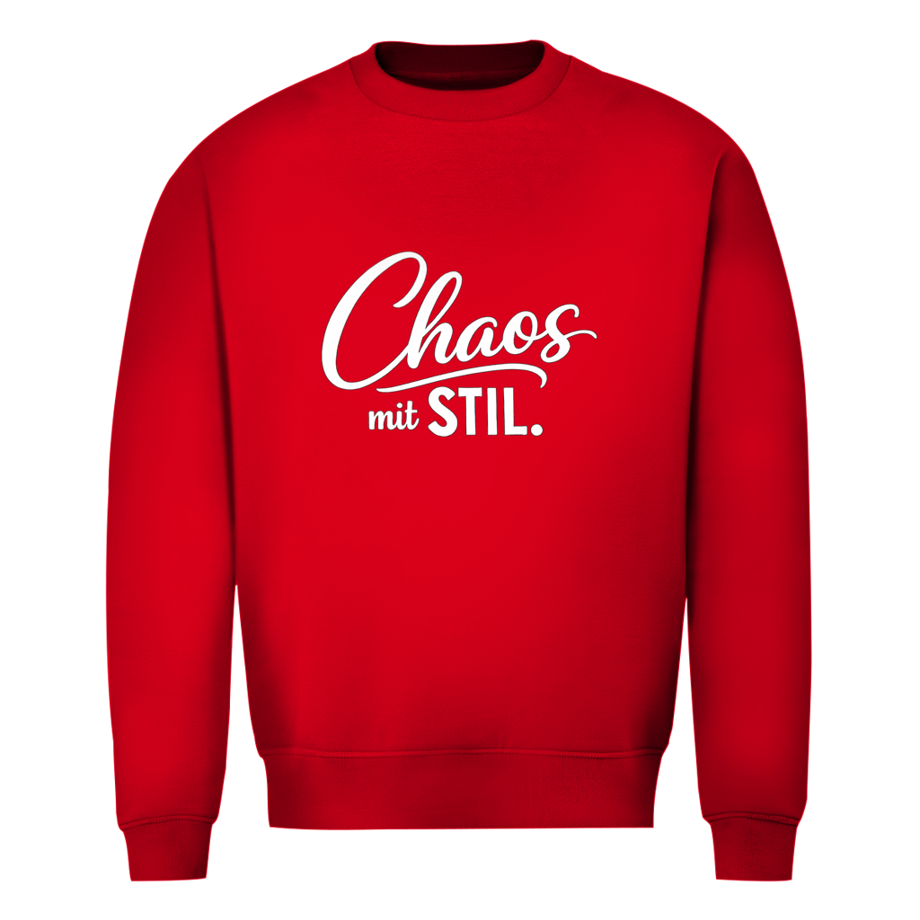 Herren Sweatshirt „Chaos mit STIL“ – Statement Sweatshirt mit Humor