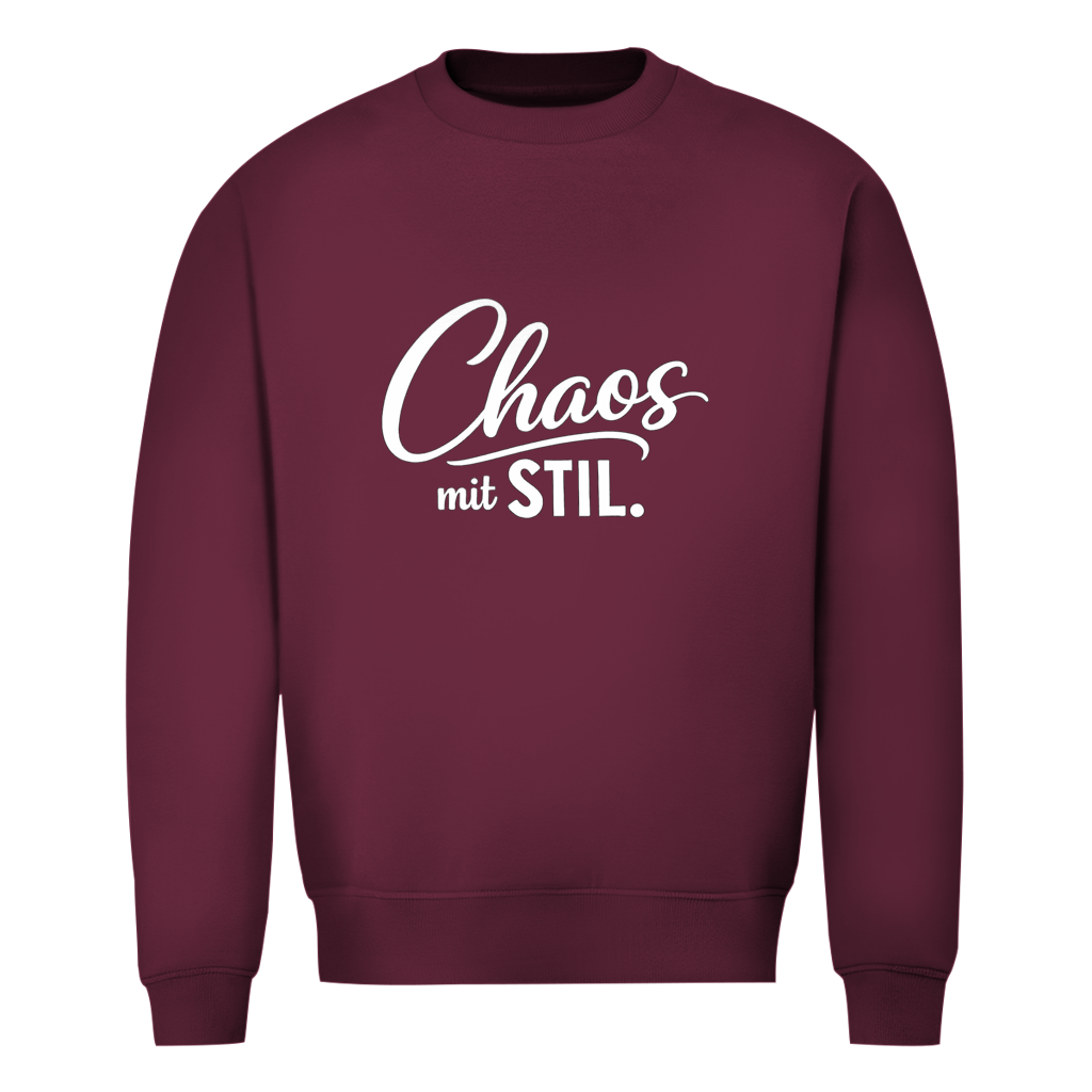 Herren Sweatshirt „Chaos mit STIL“ – Statement Sweatshirt mit Humor