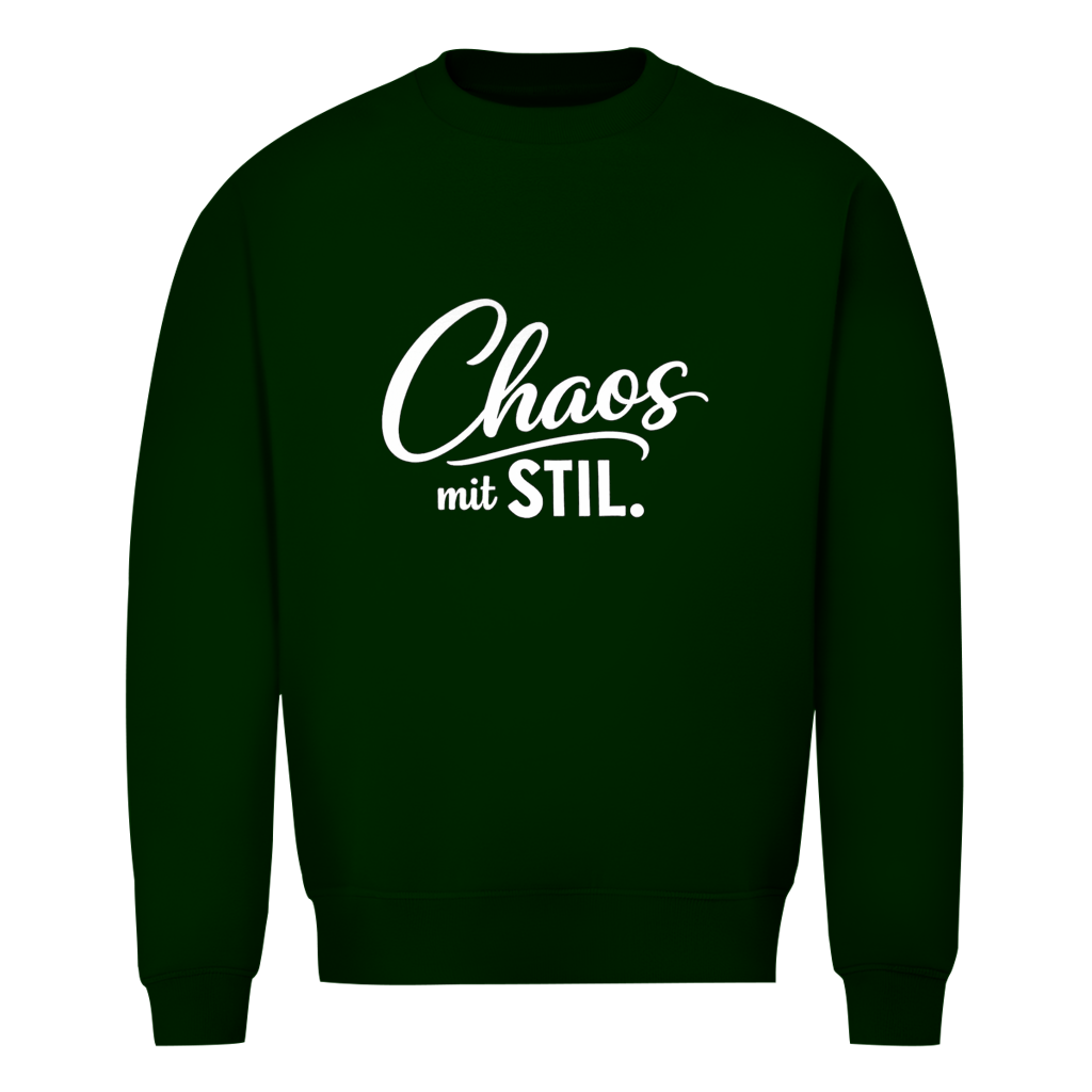 Herren Sweatshirt „Chaos mit STIL“ – Statement Sweatshirt mit Humor