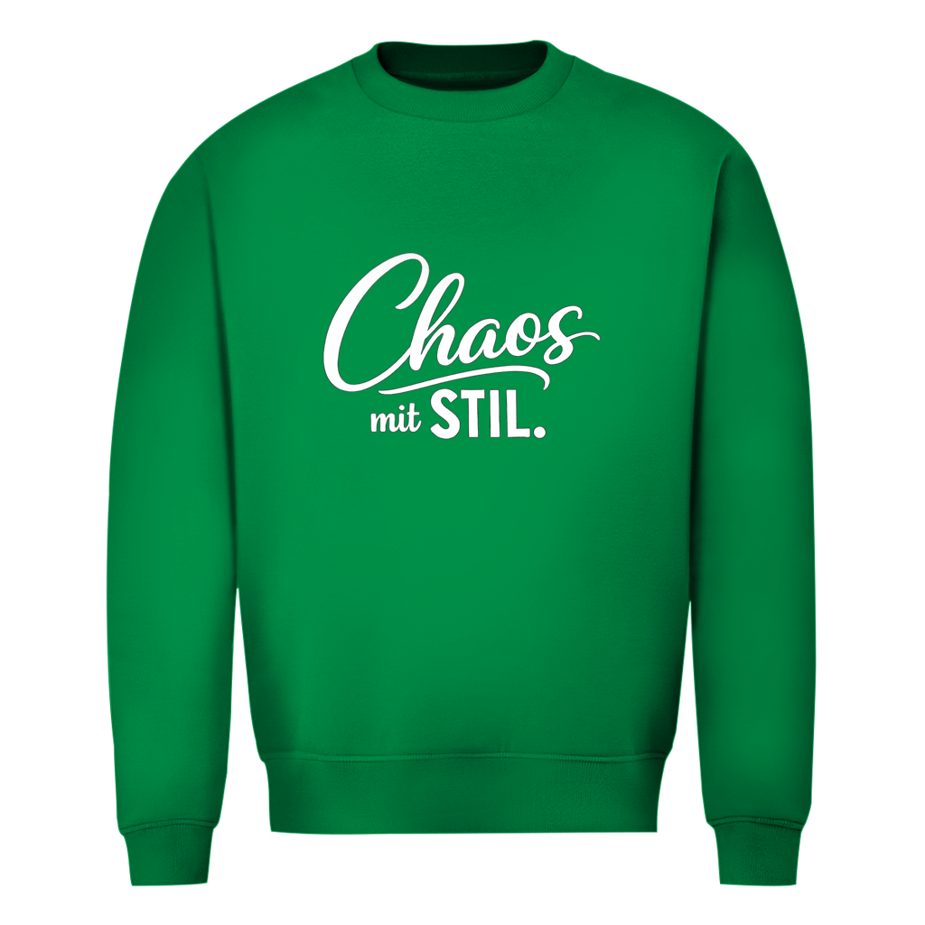 Herren Sweatshirt „Chaos mit STIL“ – Statement Sweatshirt mit Humor