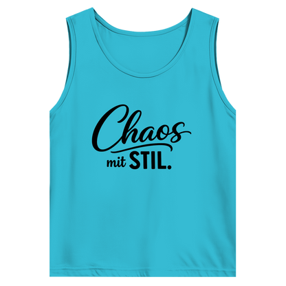 Herren Basic Tank Top „Chaos mit STIL“ – Statement Top mit Humor