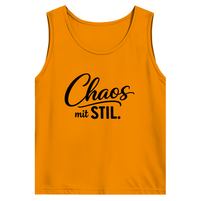 Herren Basic Tank Top „Chaos mit STIL“ – Statement Top mit Humor