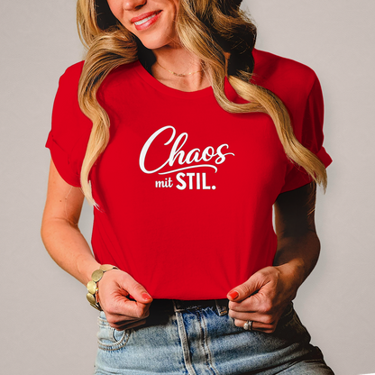Damen T-Shirt „Chaos mit STIL“ – Statement Shirt mit Humor